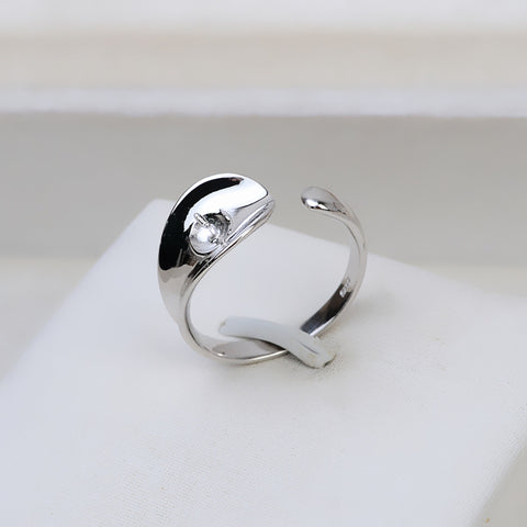 925 Sterling Silver Ring Accessories 6-7mm (Pearls Not Included)