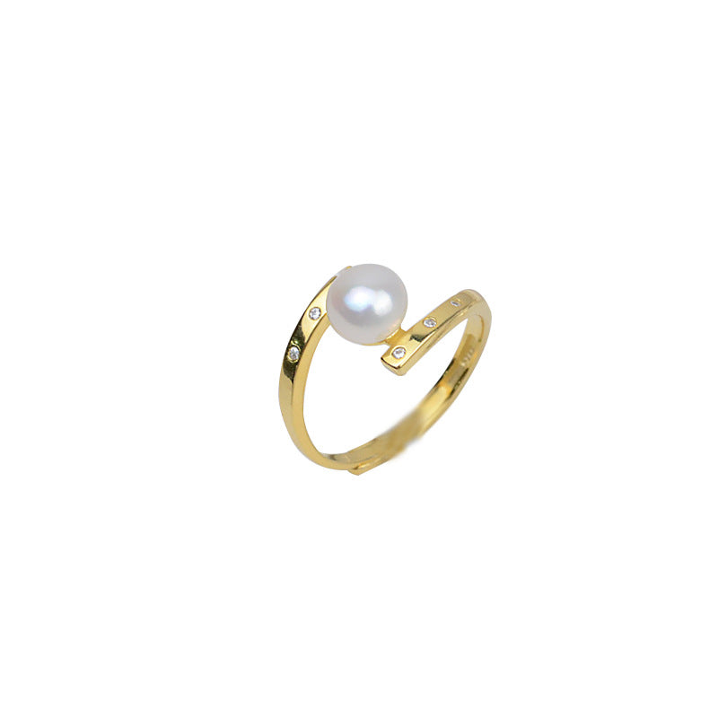Circle Rings 925 Sterling Silver Accessories 6-7mm (Pearls Not Included)