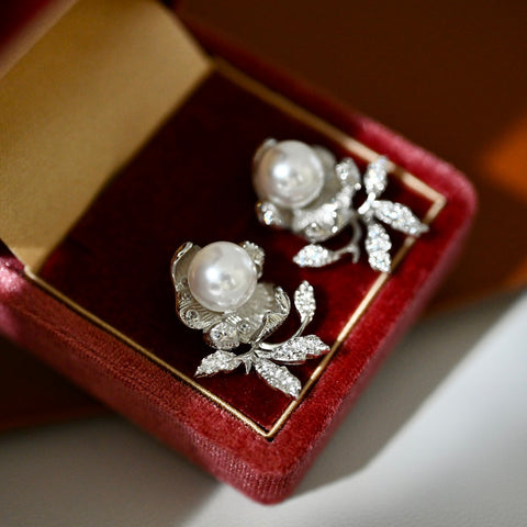 925 Sterling Silver Earring Accessories 8mm (Pearls Not Included)