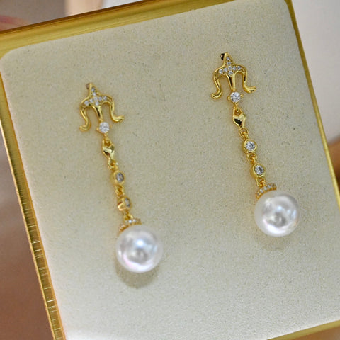 925 Sterling Silver Earring Accessories 8mm (Pearls Not Included)