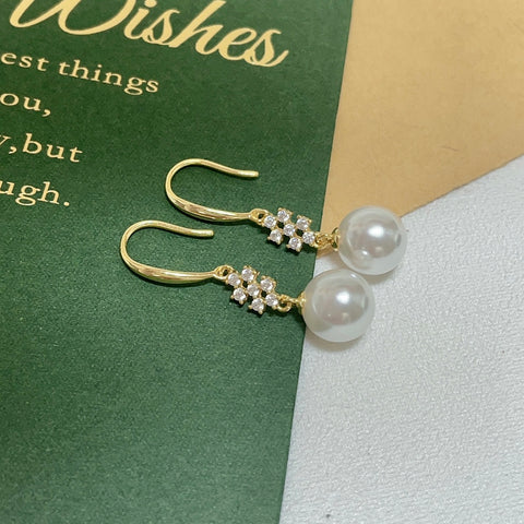 925 Sterling Silver Earring Accessories 8mm (Pearls Not Included)