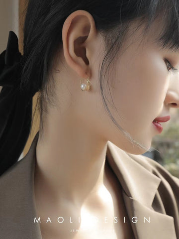 Feather 925 Sterling Silver Earring Accessories 5-7mm (Pearls Not Included)