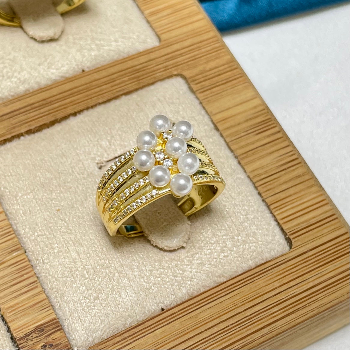 Chunky Ring 925 Sterling Silver Accessories 3mm (Pearls Not Included)