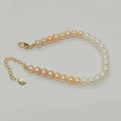 Fresh water Pearl Bracelet Simple Design with Seedless Pearl