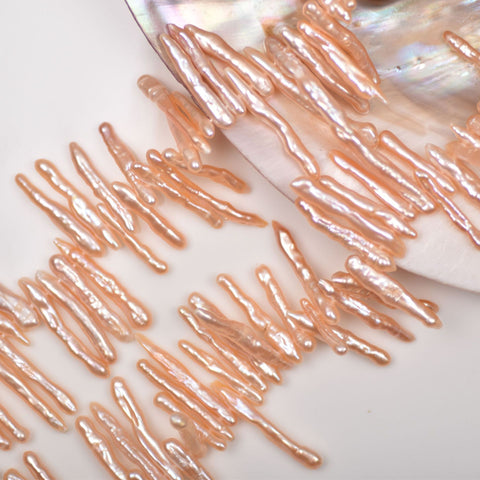Golden Chip(1 Clam Include 3 Golden Chip Shape Freshwater Pearls)